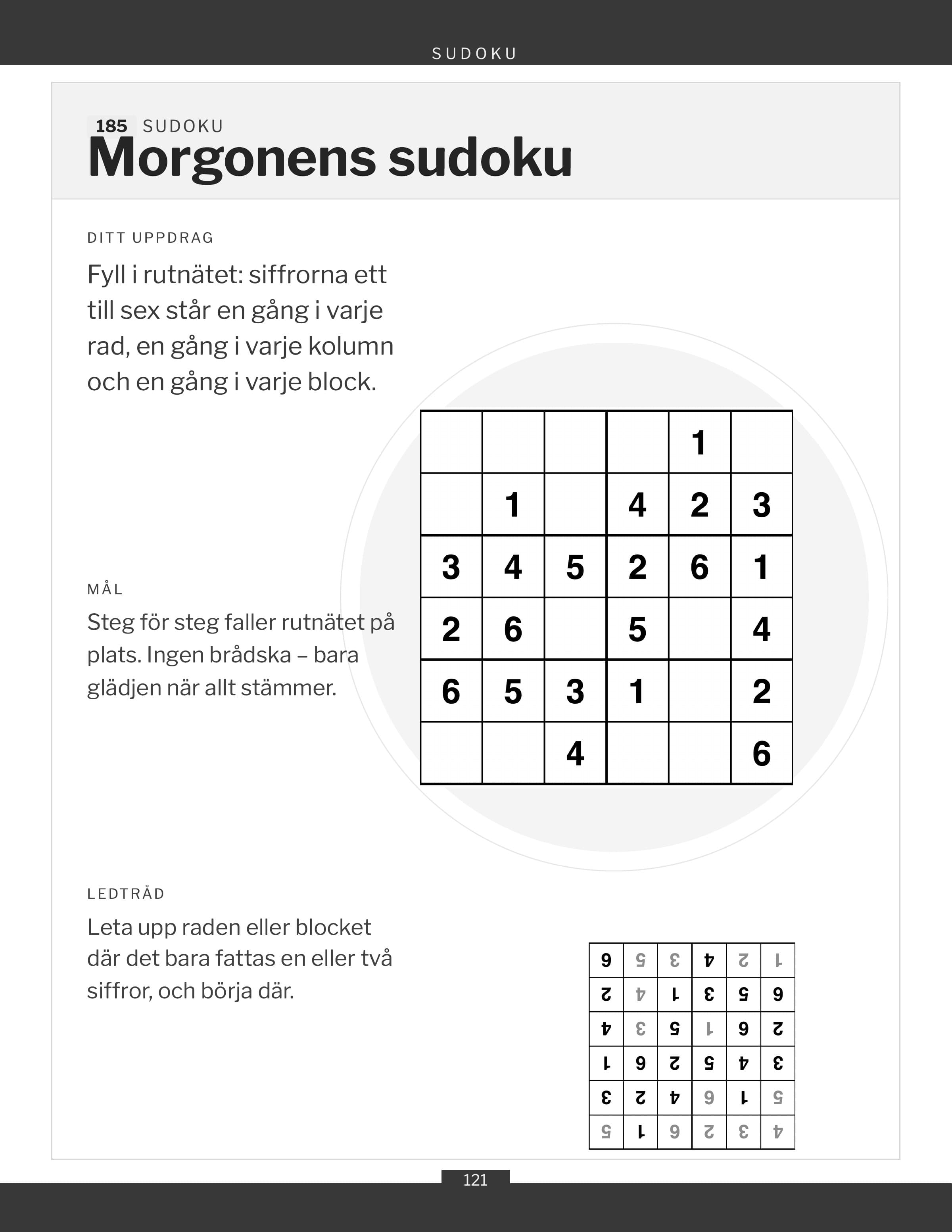 Ett sudokurutnät, att fylla i med penna